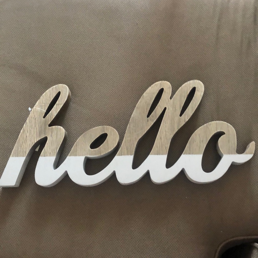 Hello sign